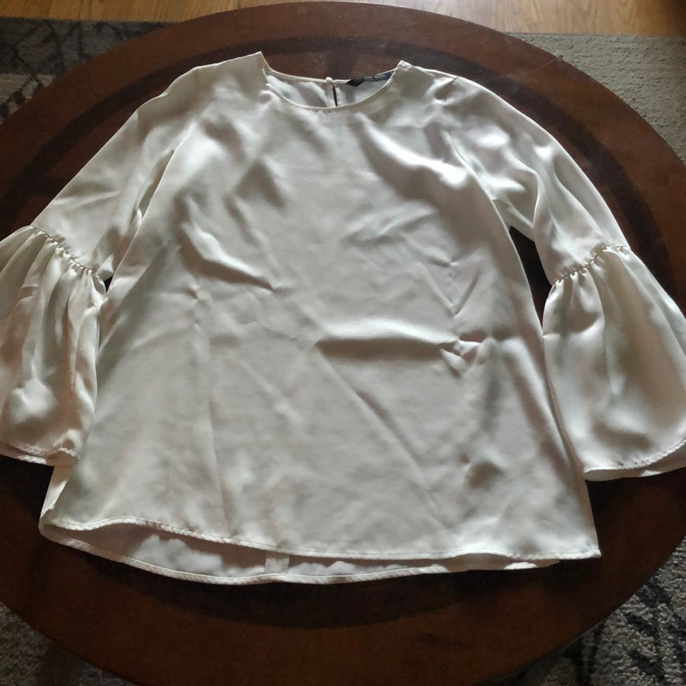 Zara Long Sleeve Blouse Top